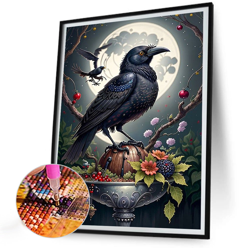 Crow - Full AB Dril Square Diamond Painting 30*40CM