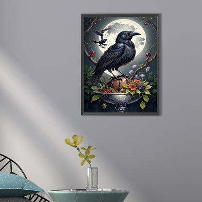 Crow - Full AB Dril Square Diamond Painting 30*40CM