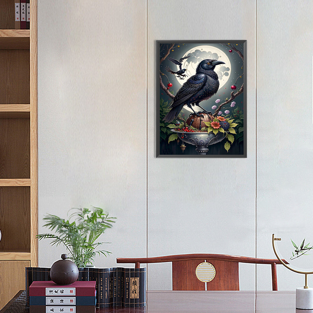 Crow - Full AB Dril Square Diamond Painting 30*40CM