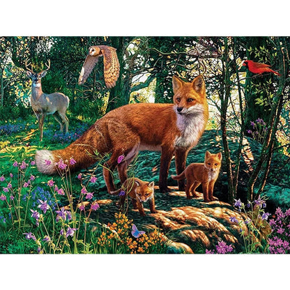 Forest Fox - Full Square Drill Diamond Painting 40*30CM