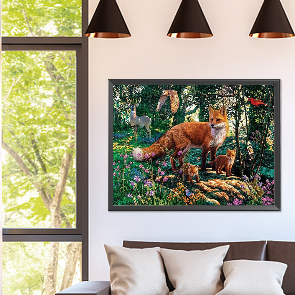 Forest Fox - Full Square Drill Diamond Painting 40*30CM