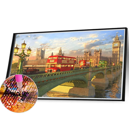 Bridge Bus - Full Square Drill Diamond Painting 40*30CM