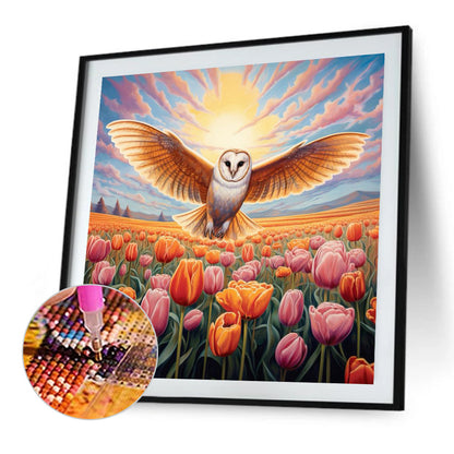 Owl - Full AB Dril Square Diamond Painting 40*40CM