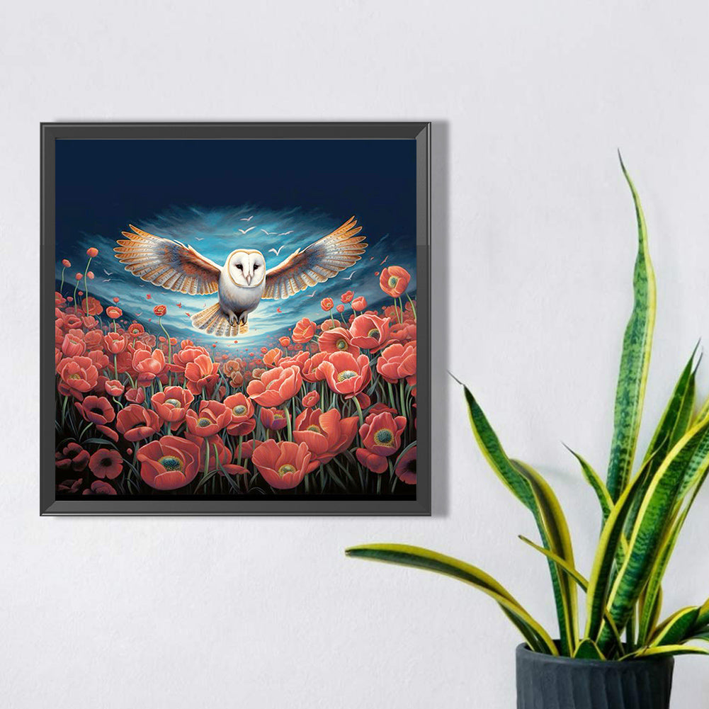 Owl - Full AB Dril Square Diamond Painting 40*40CM