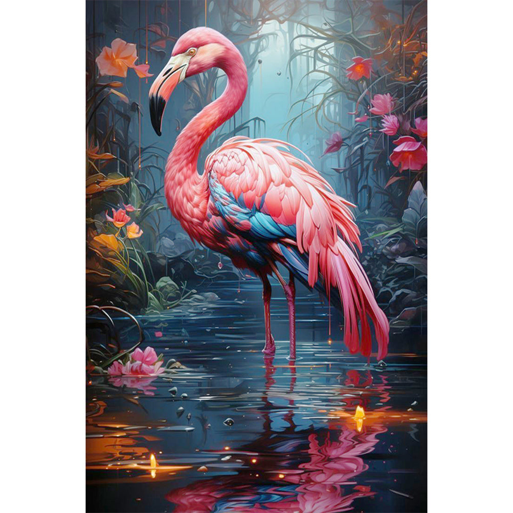 Flamingo - Full AB Dril Square Diamond Painting 40*60CM