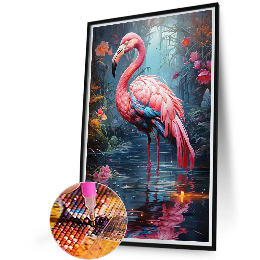 Flamingo - Full AB Dril Square Diamond Painting 40*60CM