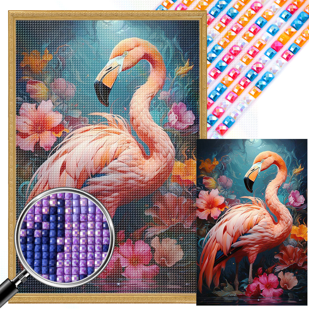 Flamingo - Full AB Dril Square Diamond Painting 40*60CM