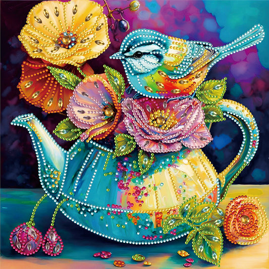 Colorful Atmosphere Bird - Special Shaped Drill Diamond Painting 30*30CM