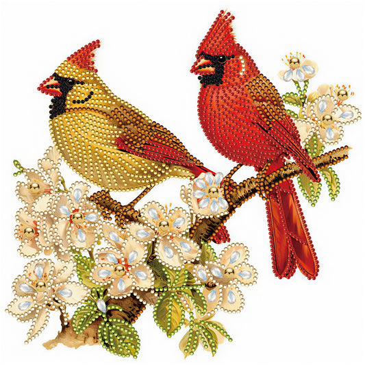 Bird On Branch - Special Shaped Drill Diamond Painting 30*30CM