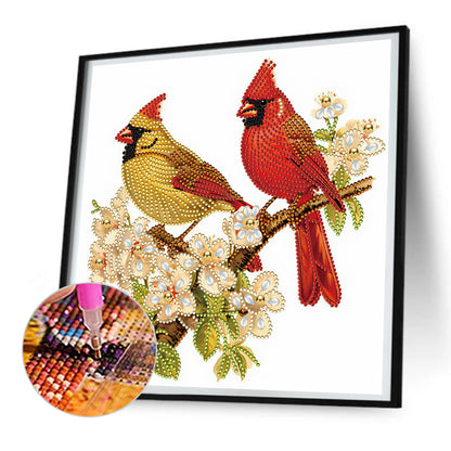 Bird On Branch - Special Shaped Drill Diamond Painting 30*30CM