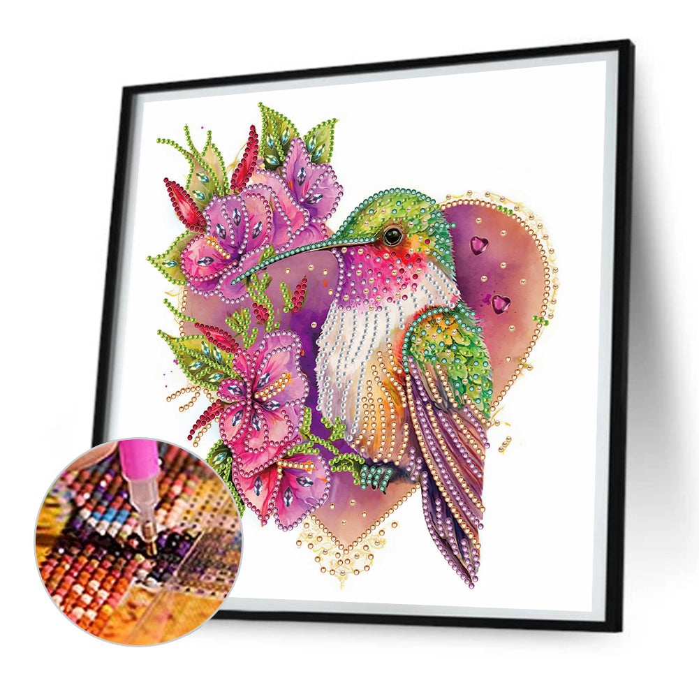 Love Hummingbird - Special Shaped Drill Diamond Painting 30*30CM