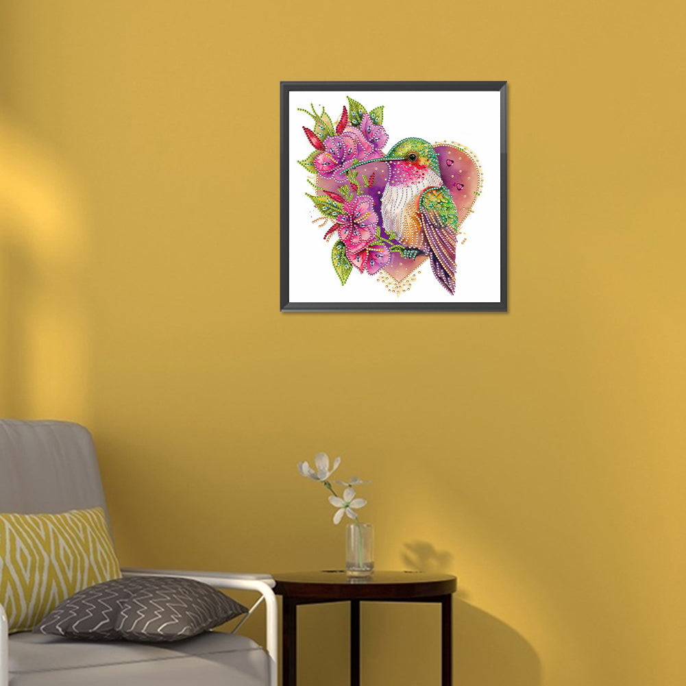 Love Hummingbird - Special Shaped Drill Diamond Painting 30*30CM