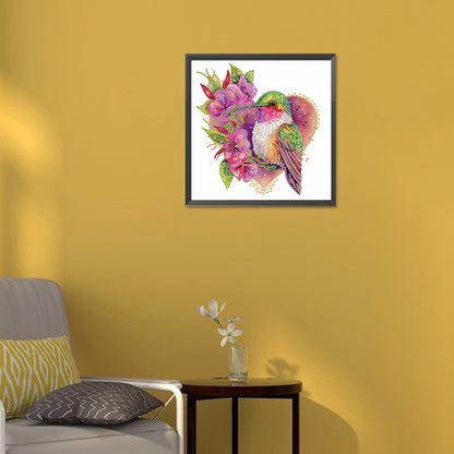 Love Hummingbird - Special Shaped Drill Diamond Painting 30*30CM