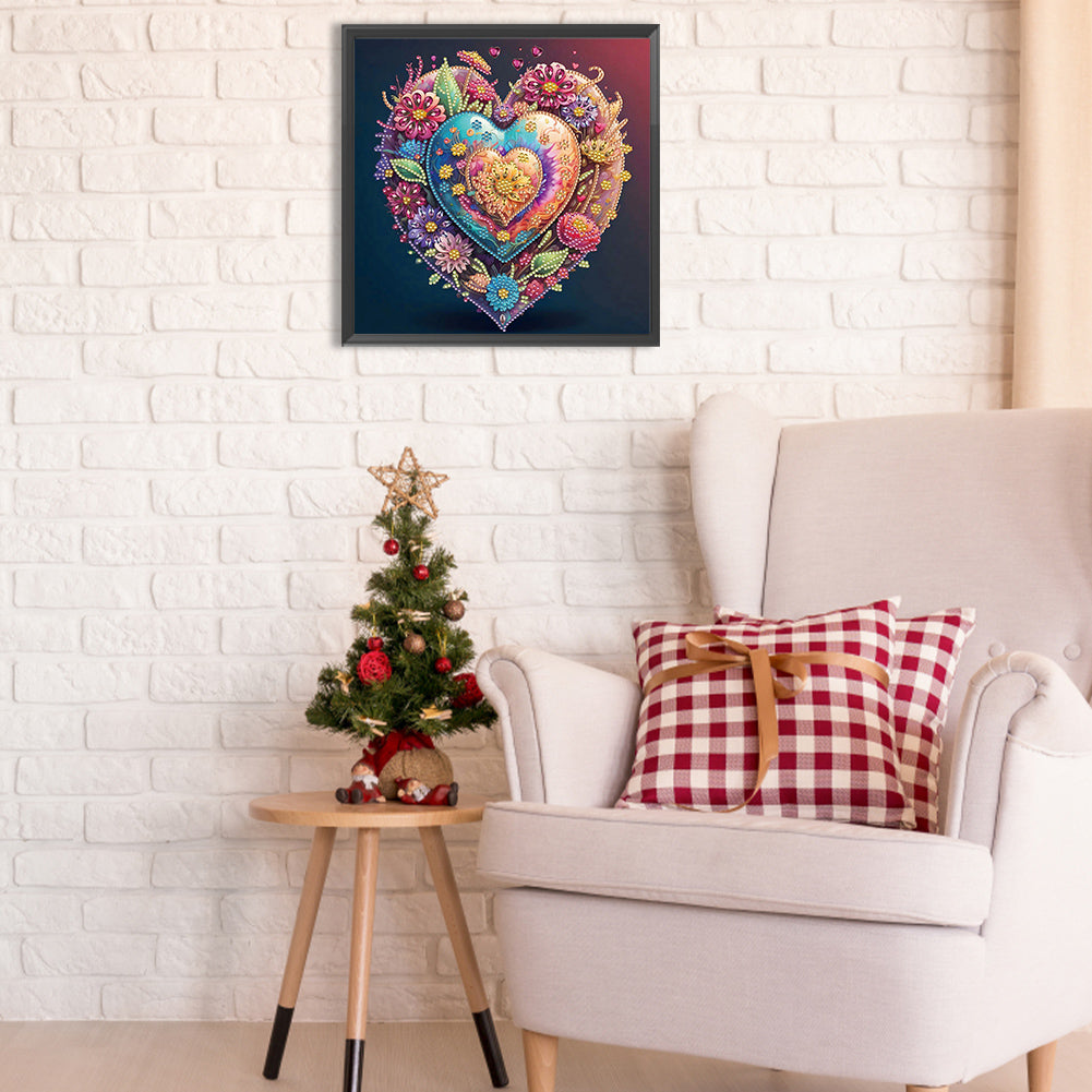 Heart Of Darkness - Special Shaped Drill Diamond Painting 30*30CM