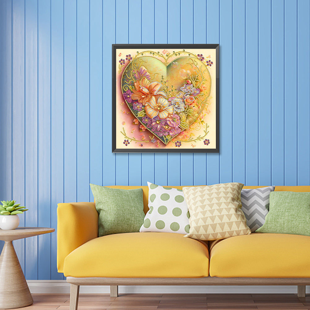 Aesthetic Heart - Special Shaped Drill Diamond Painting 30*30CM