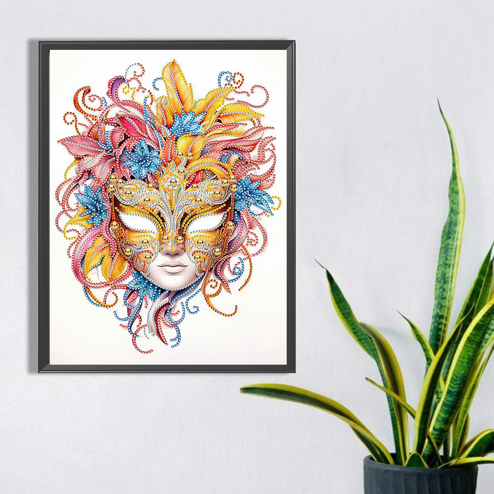 Light Color Mask - Special Shaped Drill Diamond Painting 30*40CM