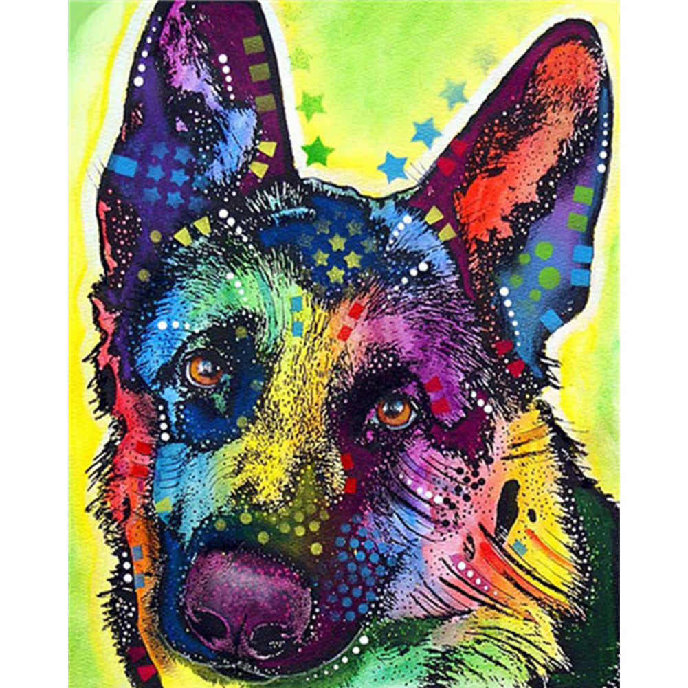 Colorful Dogs - 11CT Stamped Cross Stitch 40*50CM