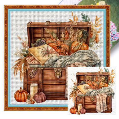 Halloween Box - 11CT Stamped Cross Stitch 50*50CM