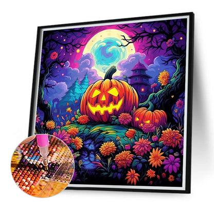 Pumpkin Patch - Full Round Drill Diamond Painting 40*40CM