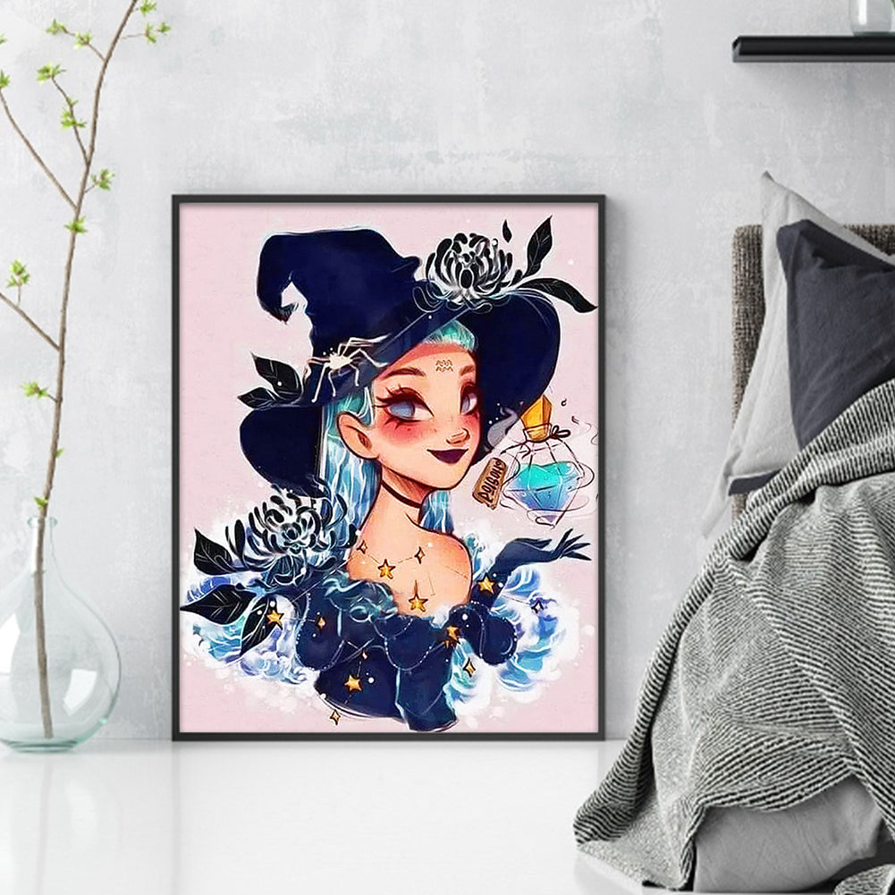 Aquarius Girl - 11CT Stamped Cross Stitch 40*50CM