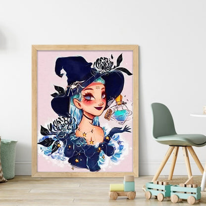 Aquarius Girl - 11CT Stamped Cross Stitch 40*50CM