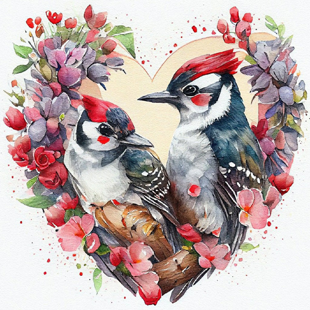 Love Bird - Full Round Drill Diamond Painting 40*40CM