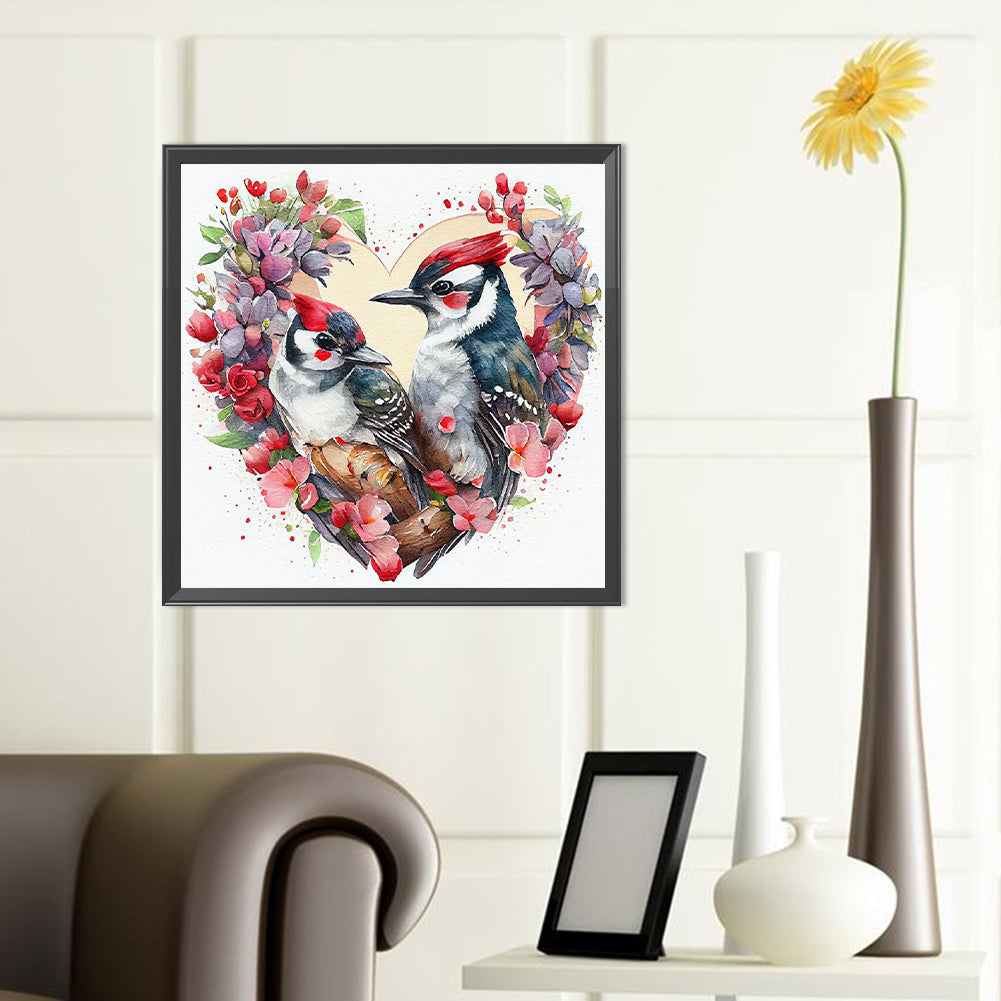 Love Bird - Full Round Drill Diamond Painting 40*40CM