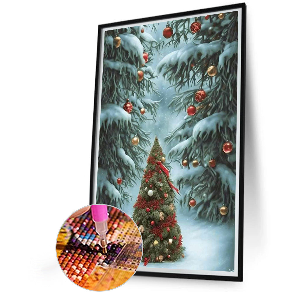 Christmas Tree - Full Round Drill Diamond Painting 40*60CM