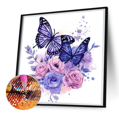 Butterfly - Special Shaped Drill Diamond Painting 30*30CM