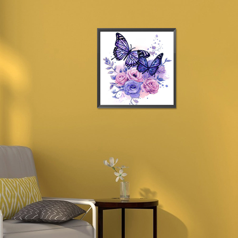 Butterfly - Special Shaped Drill Diamond Painting 30*30CM