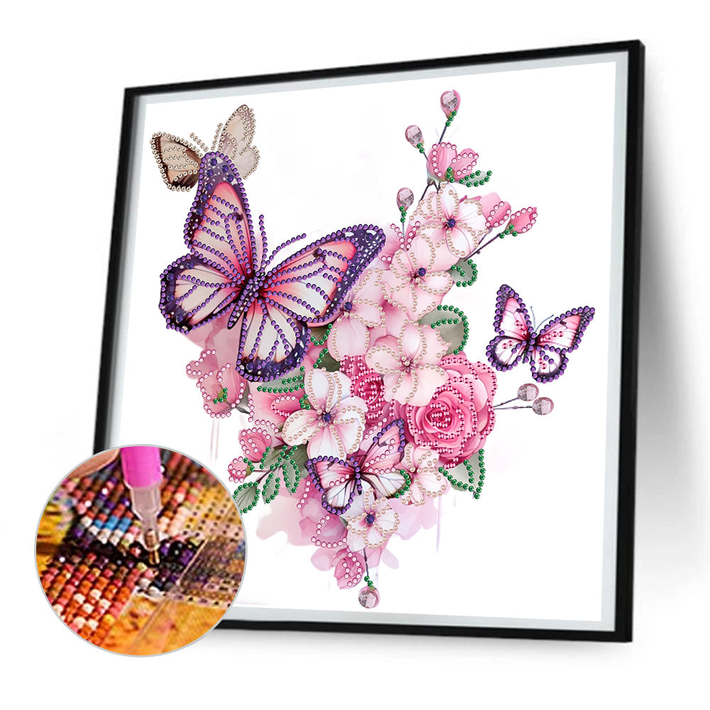 Butterfly - Special Shaped Drill Diamond Painting 30*30CM