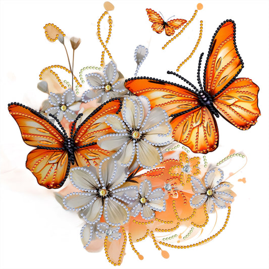 Butterfly - Special Shaped Drill Diamond Painting 30*30CM