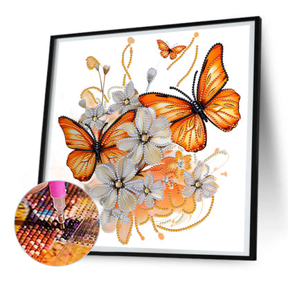 Butterfly - Special Shaped Drill Diamond Painting 30*30CM