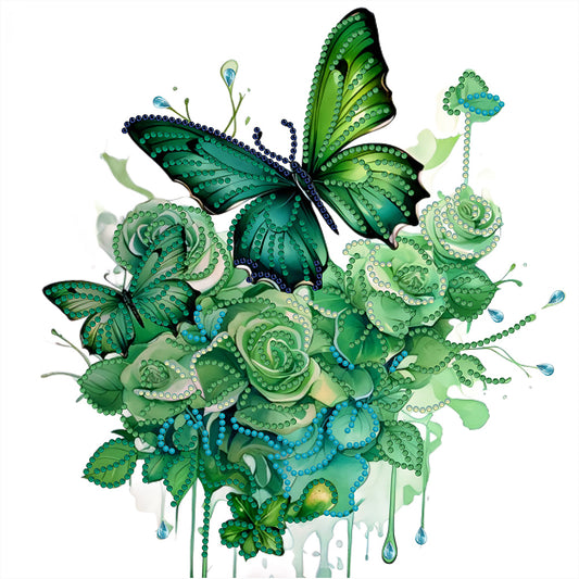 Butterfly - Special Shaped Drill Diamond Painting 30*30CM