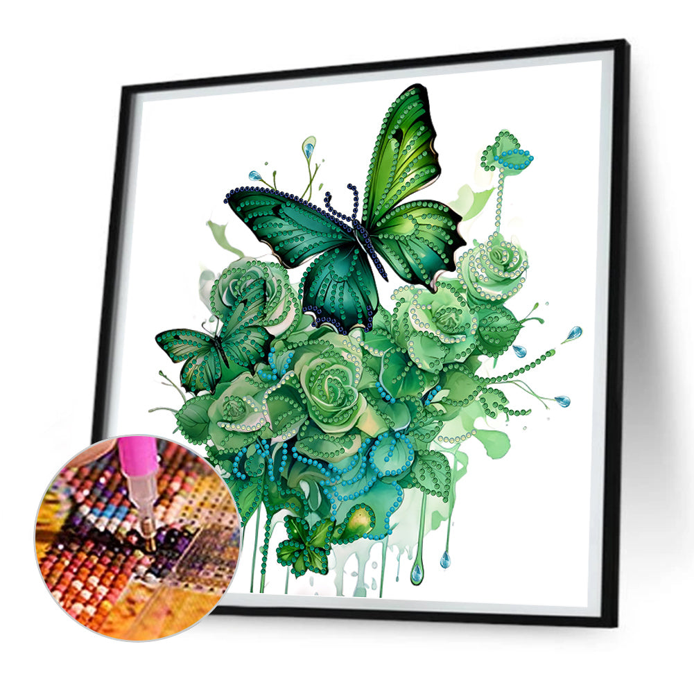 Butterfly - Special Shaped Drill Diamond Painting 30*30CM