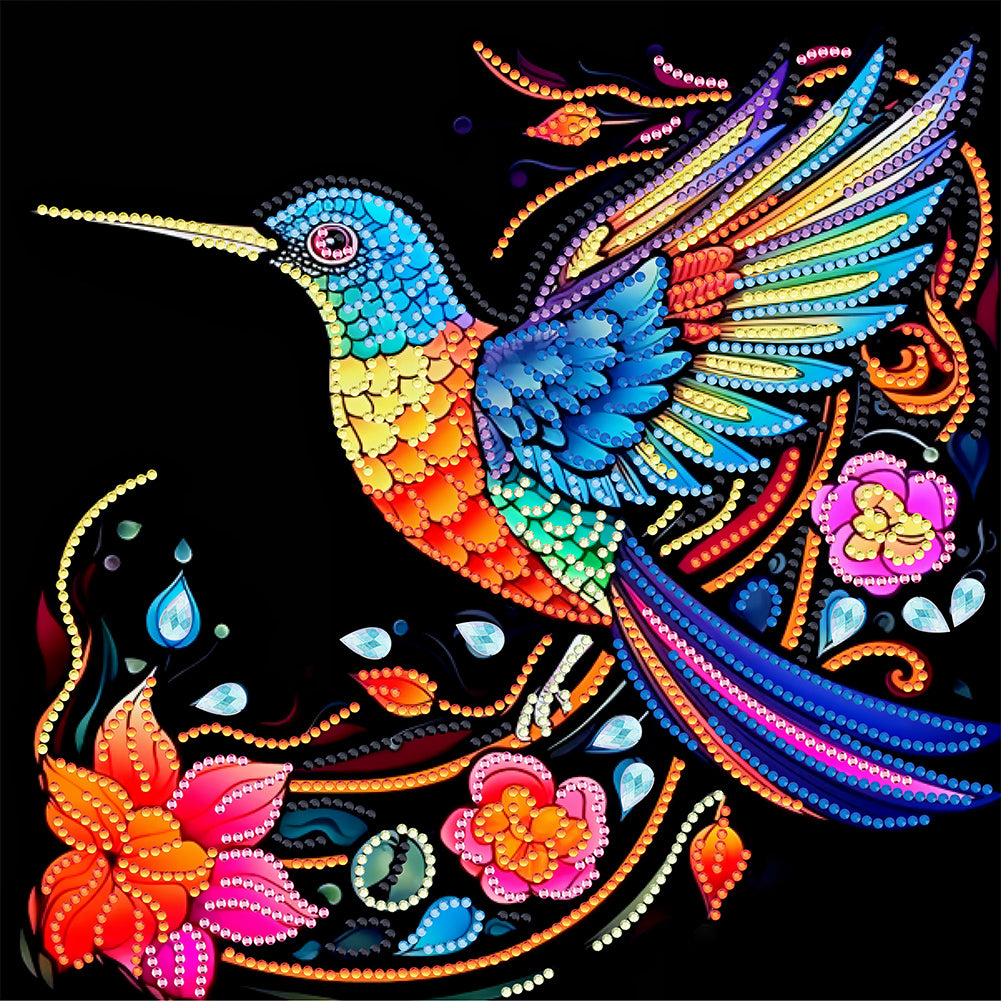 Hummingbird - Special Shaped Drill Diamond Painting 30*30CM