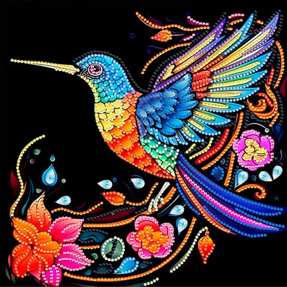 Hummingbird - Special Shaped Drill Diamond Painting 30*30CM