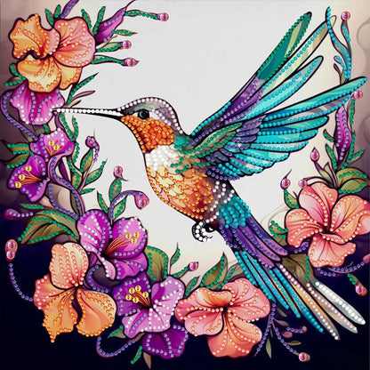 Hummingbird - Special Shaped Drill Diamond Painting 30*30CM