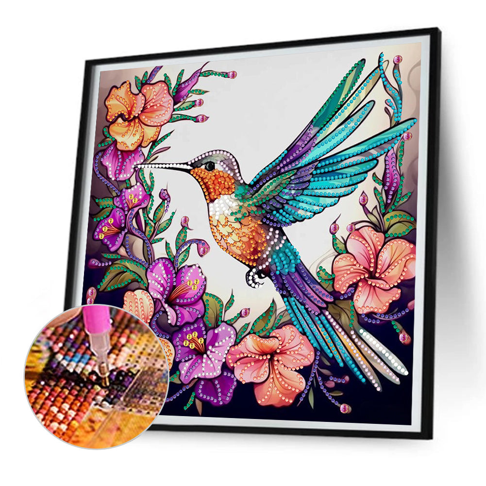 Hummingbird - Special Shaped Drill Diamond Painting 30*30CM