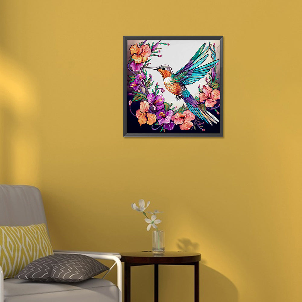 Hummingbird - Special Shaped Drill Diamond Painting 30*30CM