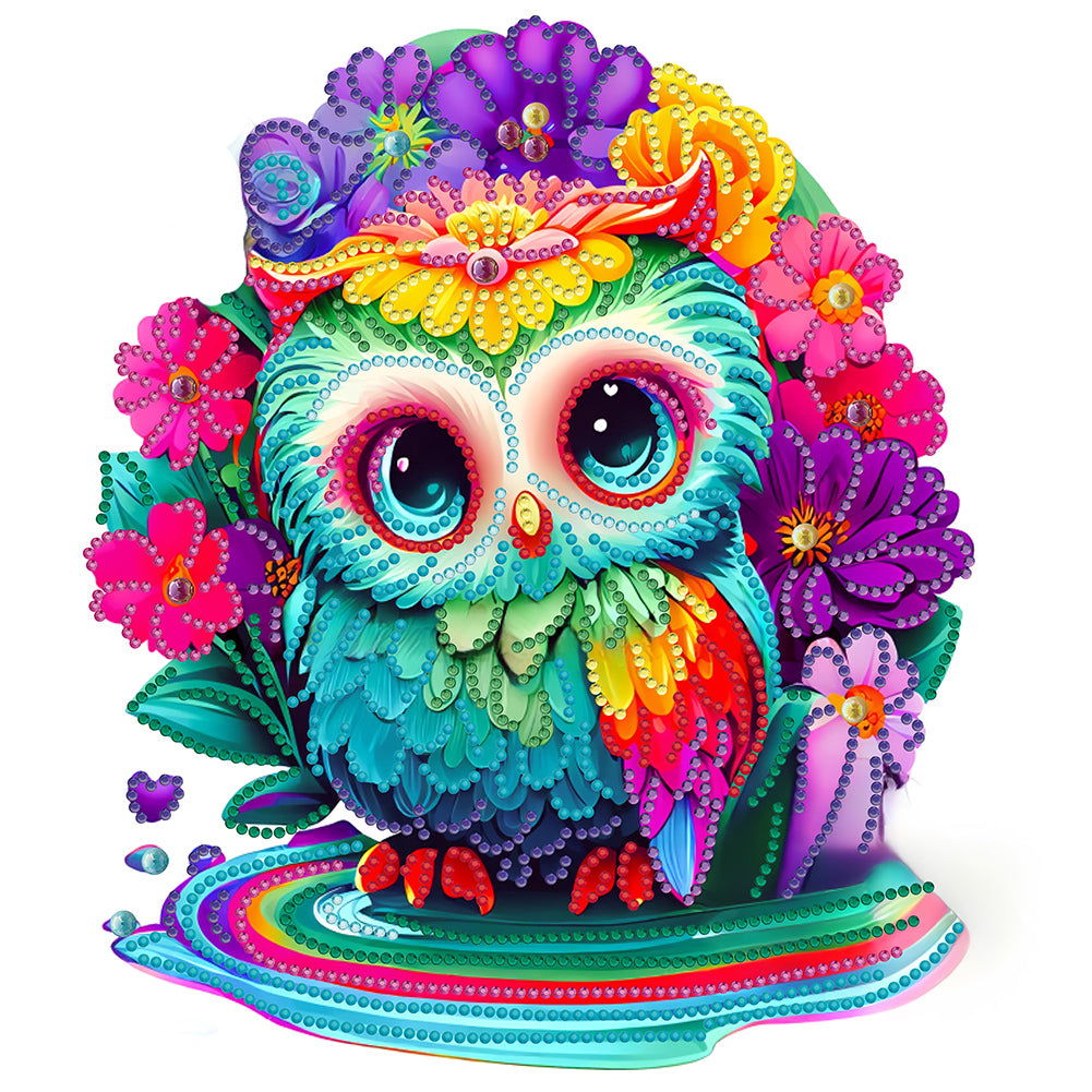 Owl - Special Shaped Drill Diamond Painting 30*30CM