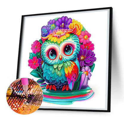 Owl - Special Shaped Drill Diamond Painting 30*30CM