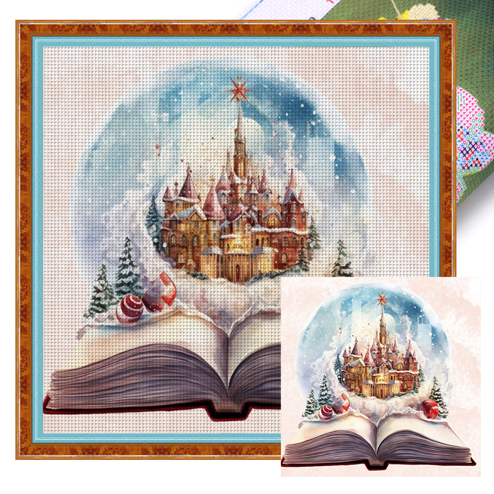 Christmas Magic Book - 11CT Stamped Cross Stitch 50*50CM