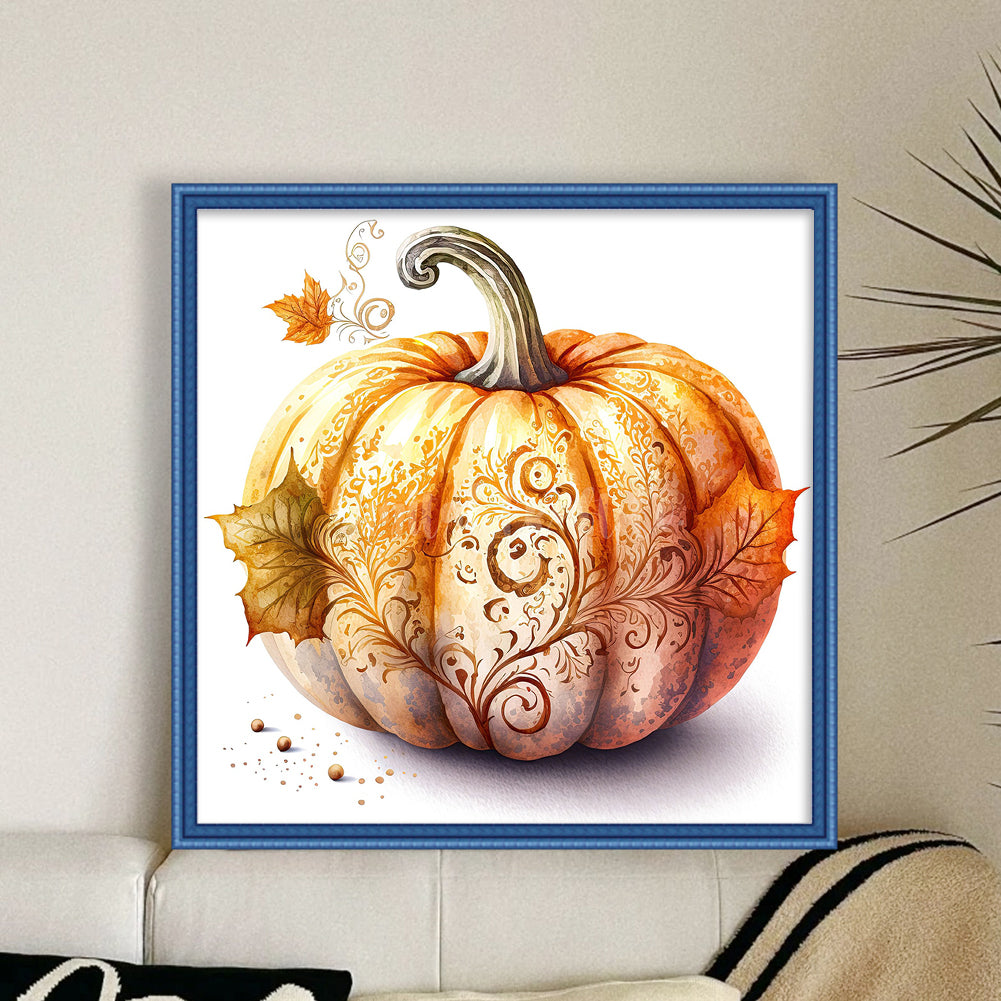 Halloween Pumpkin - 11CT Stamped Cross Stitch 50*50CM