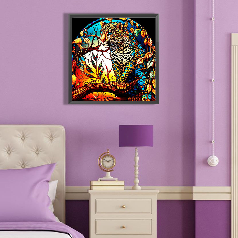 Leopard - Full Round Drill Diamond Painting 40*40CM