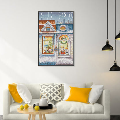 Winter Story - 14CT Stamped Cross Stitch 34*50CM(Joy Sunday)