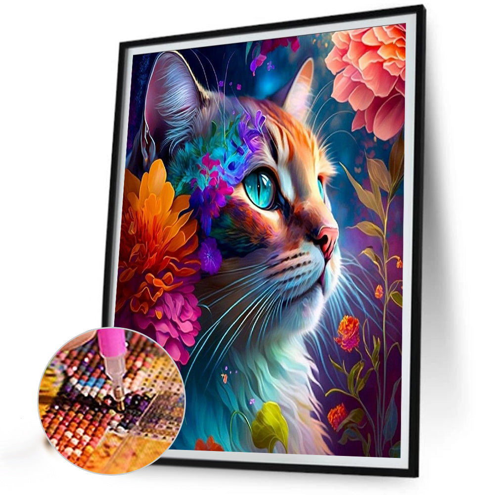 Color Cat - Full Round Drill Diamond Painting 40*50CM