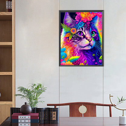 Color Cat - Full Round Drill Diamond Painting 40*50CM