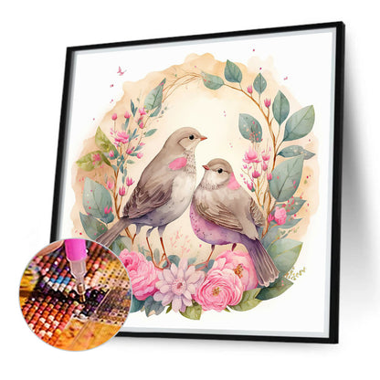 Flowers And Birds - Full Round Drill Diamond Painting 40*40CM