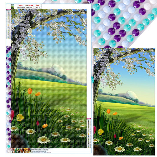 The Fragrance Of Wild Flowers - Full Round Drill Diamond Painting 40*70CM